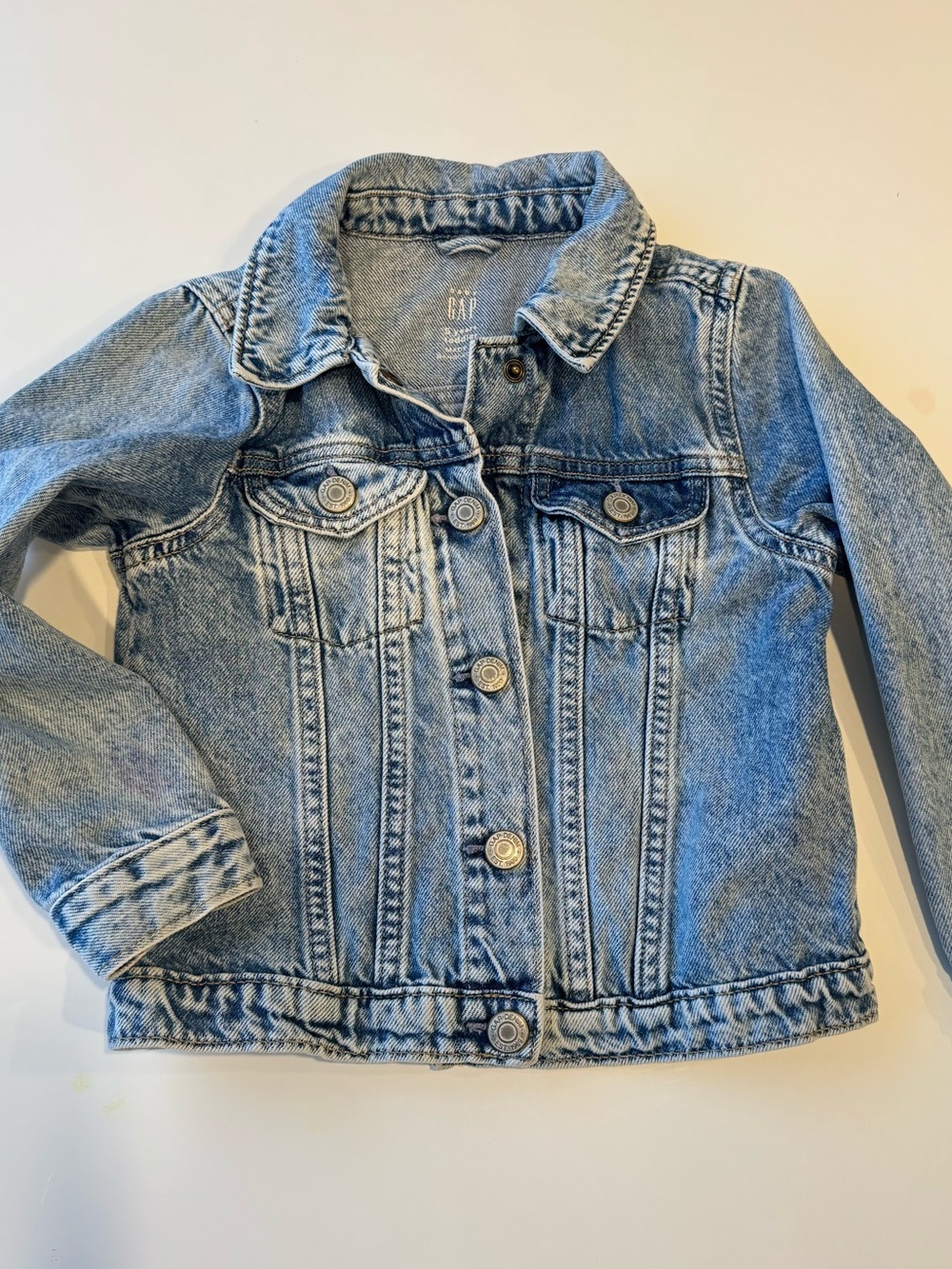 GAP Kids Light Wash Denim Jean Jacket - Light Blue